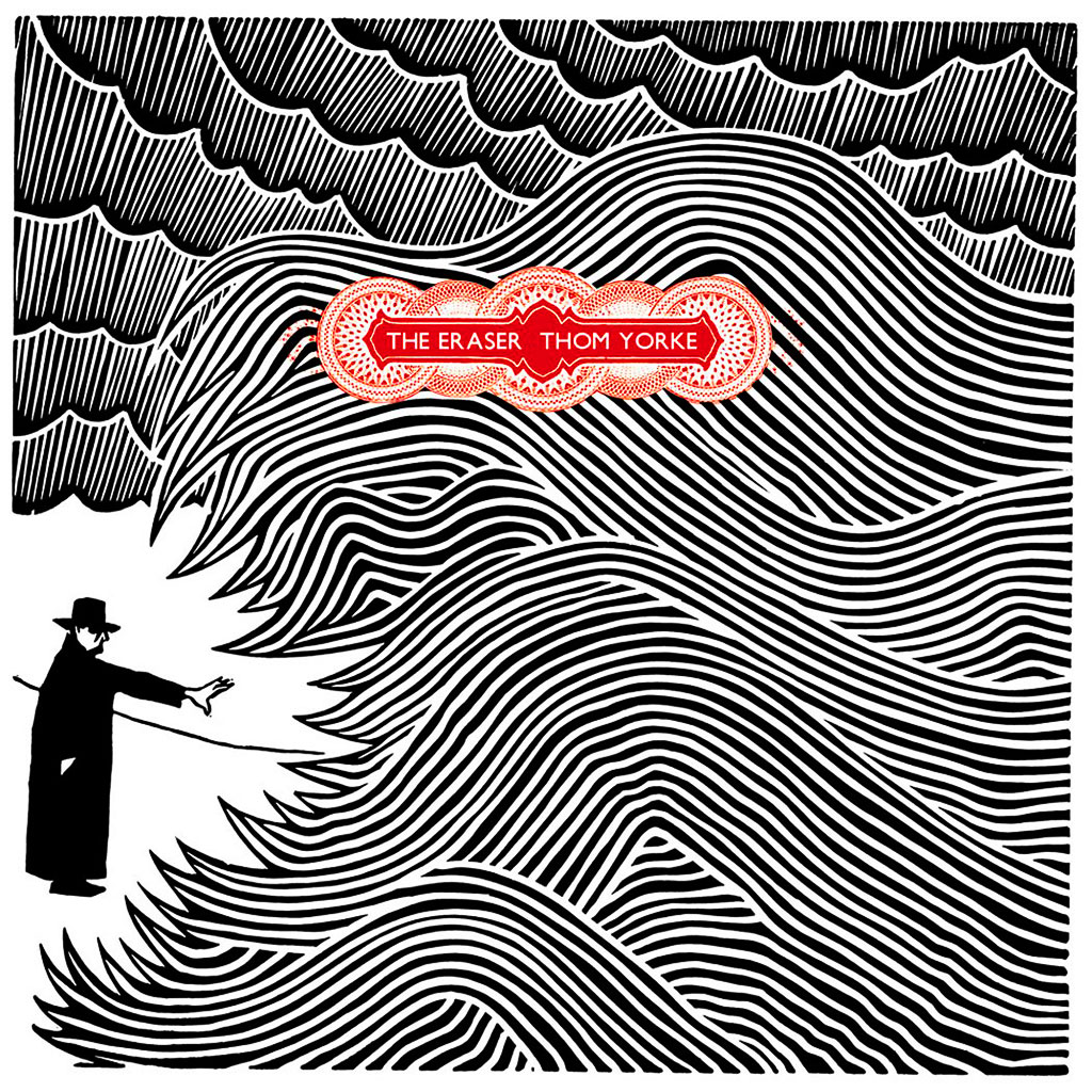 Cover art for Thom York’s “The Eraser” (2006) by Stanley Donwood.